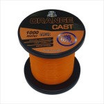 Monofilament fishing line, Cast, 1000 m, diameter 0.30 mm, 13.50 kg, orange color